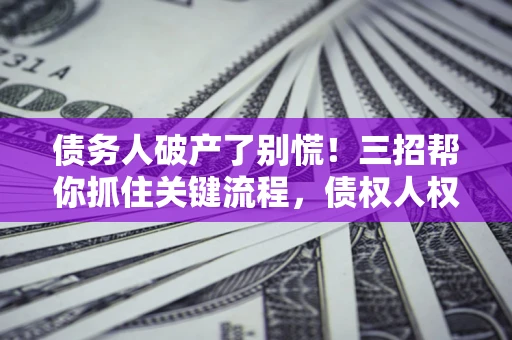 北京债务人破产了别慌！三招帮你抓住关键流程，债权人权益不再缩水