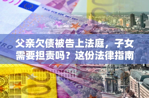 北京父亲欠债被告上法庭，子女需要担责吗？这份法律指南必须看完