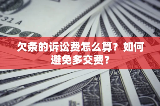 北京欠条的诉讼费怎么算？如何避免多交费？